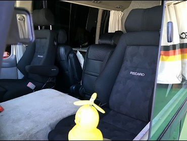 TOYOTA�@�R�[�X�^�[�i2003�N�j�@�Ɂ@RECARO�i���J���j�@�G���S���hMV�@BK�@����