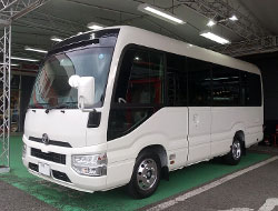 TOYOTA�@�R�[�X�^�[�@GDB60V�i2023�N�j�@�Ɂ@RECARO�i���J���j�@LX-F�@WU110H�@�u���E���@�V�[�g�q�[�^�[�t���@�~���E�@����