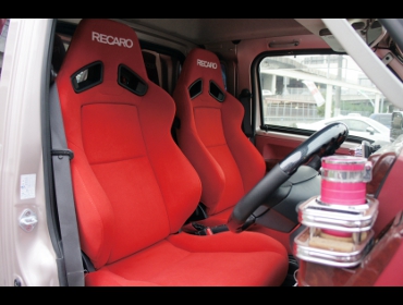 RECARO�i���J���V�[�g�j�@DAIHATSU�@�n�C�[�b�g�W�����{�@S500P�Ƀ��J���@SR-7F KK100�@RED�@�~2�r�@����