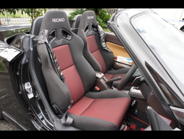 RECARO�i���J���V�[�g�j�@DAIHATSU�@�R�y�����[�u�@LA400�Ƀ��J���@SR-7F GK100H�V�[�g�q�[�^�[�t���@BK/RED�@�~2�r�@����