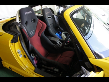 RECARO�i���J���V�[�g�j�@DAUHATSU�@�R�y���@L880K�i2002�N�j�@�Ɂ@RECARO�i���J���j�@TS-G�@GK�@BK/RED�@���@BRIDE�@����