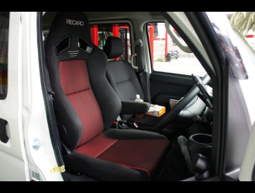 DAIHATSU�@�n�C�[�b�g�J�[�S�@S321V�iMC��j�@�Ɂ@RECARO�i���J���j�@SR-7F�@GK100�@BK/RED�@�A�[�����X�g�t���@����