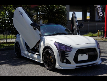 DAIHATSU�@�R�y�����[�uLA400K�i2014�N�j�@�Ɂ@RECARO�i���J���j�@RS-G�@GK�@BK/RED�@�V�[�g�q�[�^�[�t���@���@SR-7F�@GK100�@BK/RED�@�V�[�g�q�[�^�[�t���@����