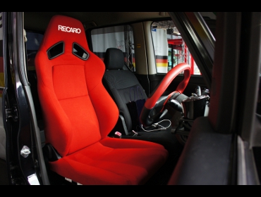 RECARO�i���J���V�[�g�j�@DAIHATSU�@�^���g�J�X�^���@L375S�i2008�N�j�@�Ɂ@RECARO�i���J���j�@SR-7F�@KK100�@RED�@����