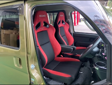 DAIHATSU�@�n�C�[�b�g�f�b�L�o���@S321W�@�Ɂ@RECARO�i���J���j�@SR-7F�@GU100H�@RED�@�A�[�����X�g�t���@�V�[�g�q�[�^�[�t���@���@SR-7F�@GU100�@RED�@�A�[�����X�g�t���@����