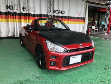 DAIHATSU�@�R�y���@LA400K�i2016�N�j�@�Ɂ@RECARO�i���J���j�@SR-7F�@GU100H�@RED�@�V�[�g�q�[�^�[�t���@�~���E�@����