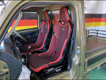 DAIHATSU�@�n�C�[�b�g�i2017�N�j�@�Ɂ@RECARO�i���J���j�@RCS�@BK�V�F��/RED���b�V���@�~���E�@����