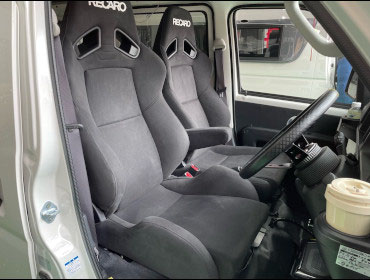 DAIHATSU�@�n�C�[�b�g�J�[�S�@S331V�i2022�N�j�@�Ɂ@RECARO�i���J���j�@SR-7�@KK100�@BK�@���@SR-7F�@KK100�@BK�@����