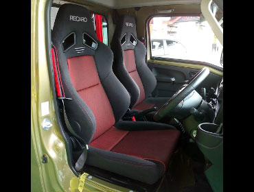 DAIHATSU�@�n�C�[�b�g�W�����{�@S510�i2021�N�j�@�Ɂ@RECARO�i���J���j�@SR-7F�@GK100�@BK/RED�@�~���E�@����