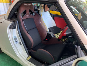DAIHATSU�@�R�y���@L880K�i2007�N�j�@�Ɂ@RECARO�i���J���j�@SR-7�@GU100H�@�u���E���@����