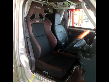 DAIHATSU�@�n�C�[�b�g�g���b�N�@S500P�i2018�N�j�@�Ɂ@RECARO�i���J���j�@SR-7F�@GU100�@�u���E���@����