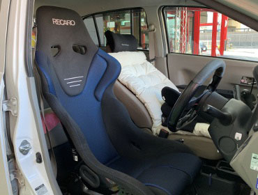 DAIHATSU�@�~���C�[�X�@LA300S�i2012�N�j�@�Ɂ@RECARO�i���J���j�@RS-G�@GK�@BK/�u���[�@����