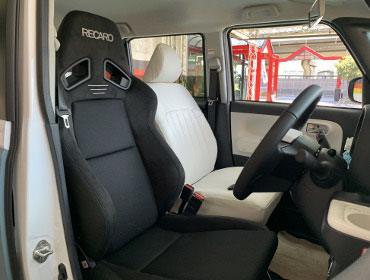 DAIHATSU�@���[�u�L�����o�X�@5BA-LA850S�@�Ɂ@RECARO�i���J���j�@SR-7F�@GU100�@BK�@����