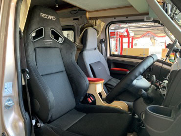 DAIHATSU�@�n�C�[�b�g�g���b�N�@�L�����s���O�@S510P�@�Ɂ@RECARO�i���J���j�@SR-7F�@GU100�@BK/BK�@A/R�@����