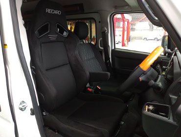 DAIHATSU�@�A�g���[�@S700�@�Ɂ@RECARO�i���J���j�@SR-7F�@GU100H�@BK�@�V�[�g�q�[�^�[�t���@�A�[�����X�g�t���@����
