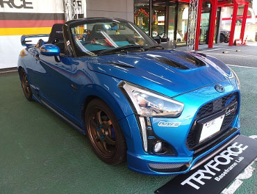 DAIHATSU�@�R�y���@LA400K�i2014�N�j�@�Ɂ@RECARO�i���J���j�@SR-S�@BK100H�@BK/�u���[�@�V�[�g�q�[�^�[�t���@���@SR-C�@BK100H�@BK/�u���[�@�V�[�g�q�[�^�[�t���@����