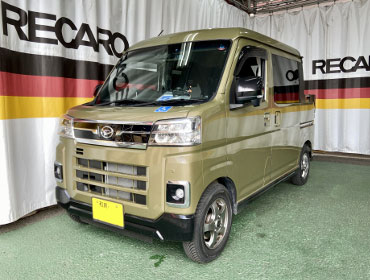 DAIHATSU�@�A�g���[�f�b�L�o���@S710W�i2023�N�j�@�Ɂ@RECARO�i���J���j�@LX-F�@WU110�@A/R�@BK�@�~���E�@����