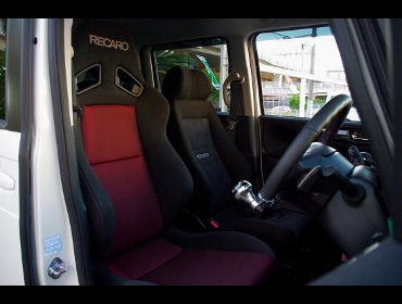 RECARO�i���J���V�[�g�j�@HONDA�@N-BOX�Ƀ��J���@SR-7F SK100�@BK/RED�@���@�G���S���hD�@BK �@����