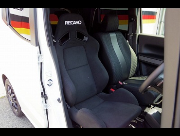 RECARO�i���J���V�[�g�j�@HONDA�@N-BOX�X���b�V���Ƀ��J���@SR-7�@KK100�@�V�[�g�q�[�^�[�t���@BK�@����