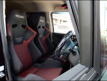 RECARO�i���J���V�[�g�j�@HONDA�@N-BOX�Ƀ��J���@SR-6�@GK100S�@�V�[�g�q�[�^�[�t���@BK/RED�@�~2�r�@����