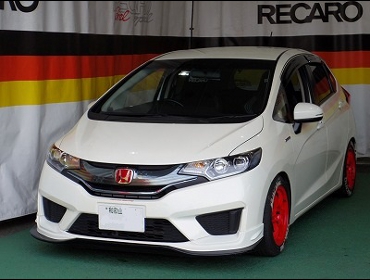 HONDA�@�t�B�b�g3�@GP5�i2014�N�j�@�Ɂ@RECARO�i���J���j�@SR-6�@KK100S�@BK�@�~2�r�@����