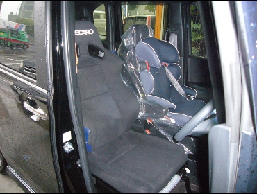 RECARO�i���J���V�[�g�j�@HONDA�@N-BOX�@JF3�@�Ɂ@RECARO�i���J���j�@SR-7F�@KK100�@BK�@�A�[�����X�g�t���@����