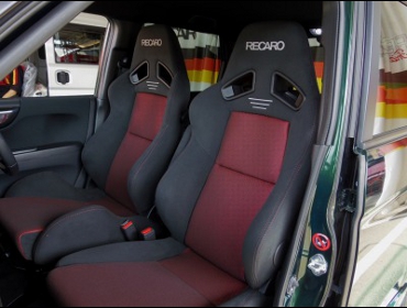HONDA�@N-ONE�@�Ɂ@RECARO�i���J���j�@SR-7�@GK100�@BK/RED�@���@SR-7F�@GK100�@BK/RED�@����