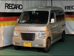 HONDA�@�o���X�@�z�r�I�@HM3�iAT�ԁj�i2004�N�j�@�Ɂ@RECARO�i���J���j�@SR7�@KK100�@RED�@�i�������݃V�[�g�J�o�[�t���j�@����