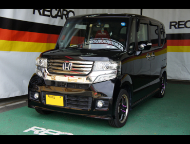 HONDA�@N-BOX�@�J�X�^���@JF1�i2014�N�j�@�Ɂ@RECARO�i���J���j�@SR-7F�@KK100�@RED�@����