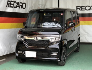 HONDA�@N BOX�J�X�^���@JF3�i2018�N�j�@�Ɂ@RECARO�i���J���j�@SR-7F�@Lassic�@BK�@�V�[�g�q�[�^�[�t���@����