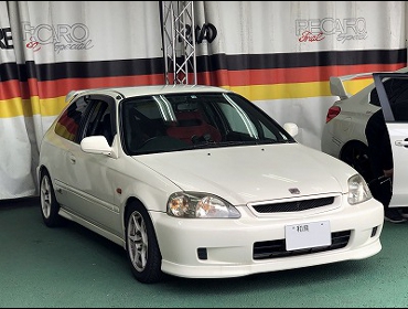 HONDA�@�V�r�b�N�@EK9�i2000�N�j�@�Ɂ@RECARO�i���J���j�@RS-G�@GK�@BK/RED�@����