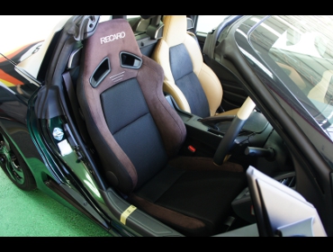HONDA�@S660�i2019�N�j�@�Ɂ@RECARO�i���J���j�@SR-7F�@GU100H�@�u���E���@�V�[�g�q�[�^�[�t���iA/R�j�@����