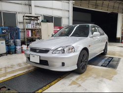 HONDA�@�V�r�b�N�t�F���I�@EK3�i2000�N�j�@�Ɂ@RECARO�i���J���j�@SR-7�@GU100�@�u���E���@�V�[�g�q�[�^�[�t���@����