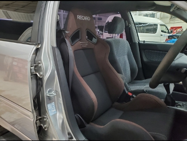 HONDA�@�V�r�b�N�t�F���I�@EK3�i2000�N�j�@�Ɂ@RECARO�i���J���j�@SR-7�@GU100�@�u���E���@�V�[�g�q�[�^�[�t���@����