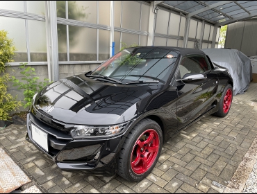 HONDA�@S660�@�Ɂ@RECARO�i���J���j�@TS-G�@GK�@BK/RED�@�V�[�g�q�[�^�[�t���@����