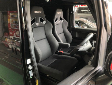 HONDA�@N-VAN�i2019�N�j�@�Ɂ@RECARO�i���J���j�@SR-7F�@GK100�@BK/BK�@�A�[�����X�g�t���@�~���E�@����