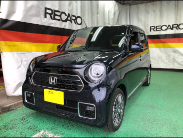 HONDA�@N-ONE�@JG3�i2022�N�j�@�Ɂ@RECARO�i���J���j�@�G���S���hMV�@BK�@�V�[�g�q�[�^�[�t���@�~���E�@����