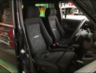 HONDA�@N-ONE�@JG3�i2022�N�j�@�Ɂ@RECARO�i���J���j�@�G���S���hMV�@BK�@�V�[�g�q�[�^�[�t���@�~���E�@����