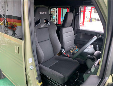 HONDA�@N-VAN�@JJ1�i2022�N�j�@�Ɂ@RECARO�i���J���j�@SR-7F�@GK100�@BK/BK�@�A�[�����X�g�t���@����