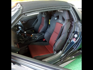 HONDA�@S660�i2015�N�j�@�Ɂ@RECARO�i���J���j�@SR-7�@GK100�@BK/RED�@�V�[�g�q�[�^�[�t���@���@SR-7F�@GK100�@BK/RED�@�V�[�g�q�[�^�[�t���@����