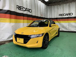 HONDA�@S660�@JW5(2020�N�j�@�Ɂ@RECARO�i���J���j�@SR-7�@GU100H�@BK�@�V�[�g�q�[�^�[�t���@����