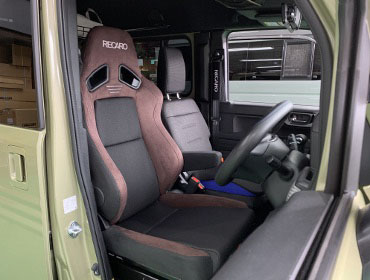 HONDA�@N-VAN�@JJ1�i2022�N�j�@�Ɂ@RECARO�i���J���j�@SR-7F�@GU100�@�u���E���@�A�[�����X�g�t���@����