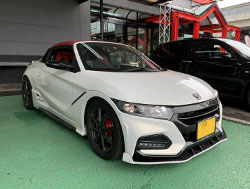 HONDA�@S660�@JW5�@�����V�[�g�q�[�^�[�t���ԁi2022�N�j�@�Ɂ@RECARO�i���J���j�@SR-7�@GU100H�@RED�@�V�[�g�q�[�^�[�t���@����