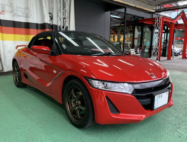 HONDA�@S660�A���t�@�@DBA-JW5�i2019�N�j�@�Ɂ@RECARO�i���J���j�@RCS�@BK�V�F��/RED���b�V���@�V�[�g�q�[�^�[�t���@���@SR-7�@GU100H�@�u���E���@�V�[�g�q�[�^�[�t���@����