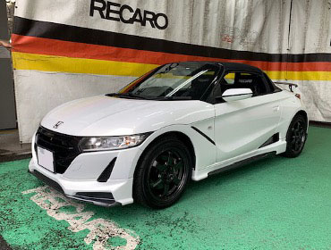 HONDA�@S660�@JW5�i2016�N�j�@�Ɂ@RECARO�i���J���j�@RS-GS BK�@�~���E�@����