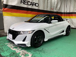 HONDA�@S660�@JW5�i2016�N�j�@�Ɂ@RECARO�i���J���j�@RS-GS BK�@�~���E�@����