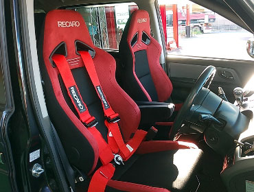 HONDA�@�X�e�b�v���S���@RG-1�i2008�N�j�@�Ɂ@RECARO�i���J���j�@SR-7F�@GU100H�@RED�@�V�[�g�q�[�^�[�t���@����
