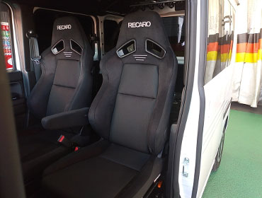 HONDA�@N-VAN�@JJ1�i2023�N�j�@�Ɂ@RECARO�i���J���j�@SR-7F�@GU100H�@BK�@�V�[�g�q�[�^�[�t���@�~���E�@����
