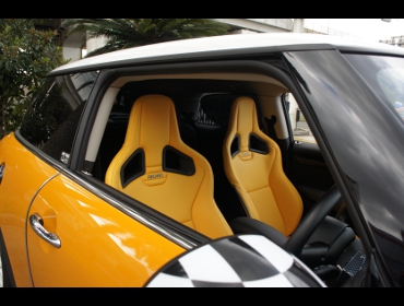 RECARO�i���J���V�[�g�j�@BMW�@MINI�@�~�j�N�[�p�[S�@F56��RECARO�i���J���j�@�X�|�[�c�X�^�[LL100H���U�[SE�@����Yellow�@�~2�r�@����