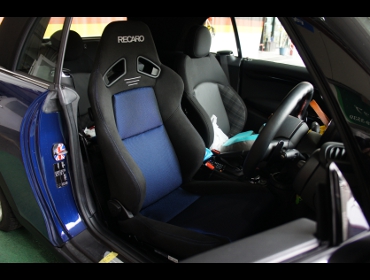 RECARO�i���J���V�[�g�j�@BMW�@MINI�@�N�[�p�[F57�@�Ɂ@���J���@SR-7F�@GK100�@BK/�u���[�@�V�[�g�q�[�^�[�t���@����